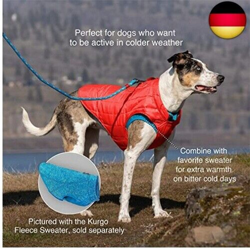 Kurgo Loft Hundejacke, Mit Hundegeschirr Kombinierbar, Wasserdicht Und